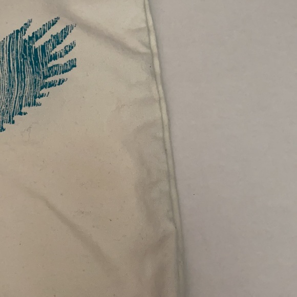 American Eagle Outfitters white and teal tote - Picture 4 of 8